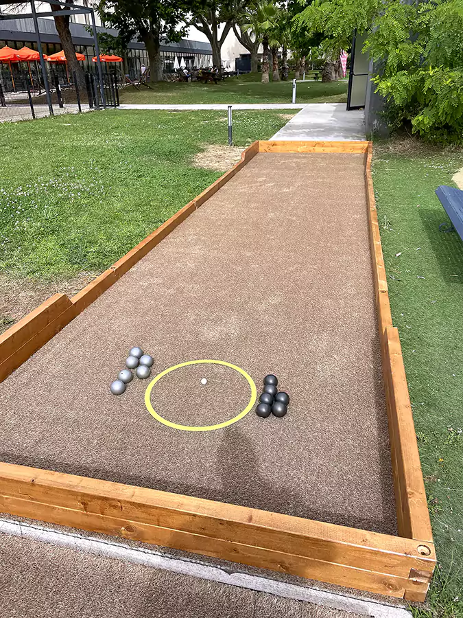 Terrain de pétanque pour évenements professionnels