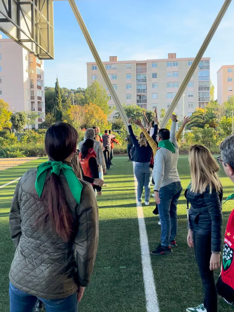 Terrain de rugby animation pour entreprise